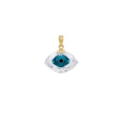 Γούρι - μενταγιόν Κ18 χρυσό με Crystal - M319241C Γούρι - μενταγιόν Κ18 χρυσό με Crystal - M319241C
