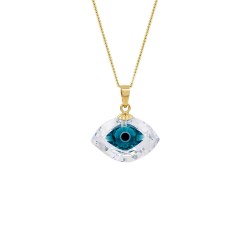 Γούρι - μενταγιόν Κ18 χρυσό με Crystal - M319241C Γούρι - μενταγιόν Κ18 χρυσό με Crystal - M319241C