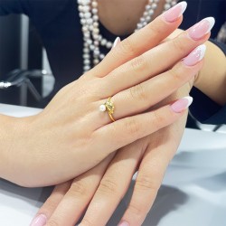 Δαχτυλίδι με μαργαριτάρι Akoya σε χρυσό Κ18 - G317274