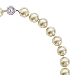 Κολιέ με Shell Pearl 12mm και ασημένιο κούμπωμα 925 - M118876S