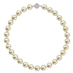 Κολιέ με Shell Pearl 12mm και ασημένιο κούμπωμα 925 - M118876S