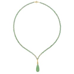 Κολιέ με Κ14 χρυσά στοιχεία και Appetite - F126805APT