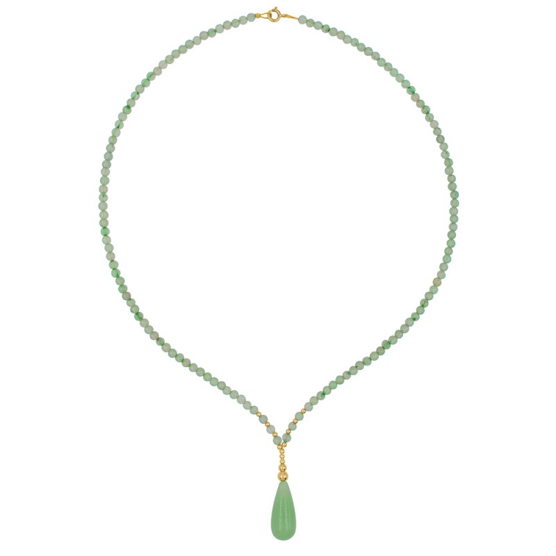 Κολιέ με Κ14 χρυσά στοιχεία και Appetite - F126805APT