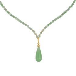 Κολιέ με Κ14 χρυσά στοιχεία και Appetite - F126805APT