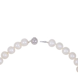 Κολιέ με 925 ασημένιο κούμπωμα, λευκά μαργαριτάρια και μενταγιόν Mother of Pearl - S126817