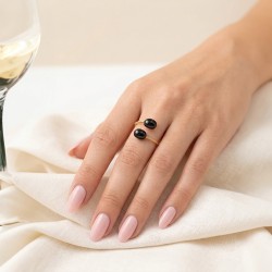 Δαχτυλίδι με μαργαριτάρια σε επιχρυσωμένο μέταλλο - F124615