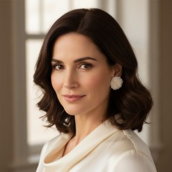 Σκουλαρίκια με λευκά μαργαριτάρια και βάση από ατσάλι με κλιπ - S126806