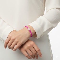 Βραχιόλι με λευκό μαργαριτάρι 10-11mm Elastic Silicon - B122715W