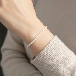 Βραχιόλι με Κ14 χρυσό κούμπωμα και λευκά μαργαριτάρια 3-3,5mm - M123728 Βραχιόλι με Κ14 χρυσό κούμπωμα και λευκά μαργαριτάρια 3-3,5mm - M123728