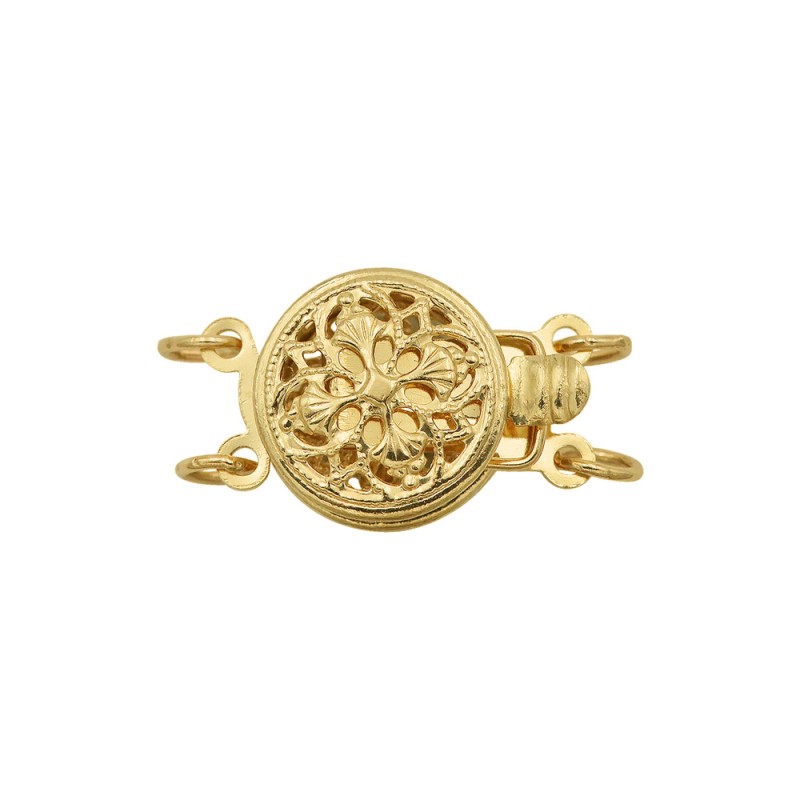 Κούμπωμα Κ14 χρυσό σκαλιστό - V124317