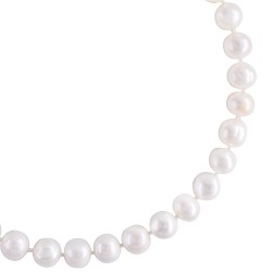 Κολιέ με λευκά μαργαριτάρια και κούμπωμα 925 - F126721S