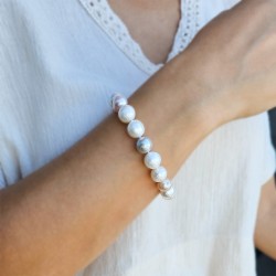 Βραχιόλι με multi μαργαριτάρια 10,0-11,5mm και κούμπωμα μαργαριτάρι- G124783