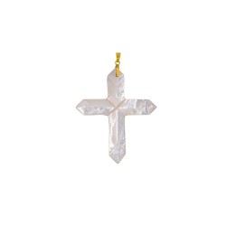 Μενταγίον Κ18 χρυσό με Mother Of Pearl - F126479