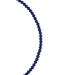 Κολιέ με Κ14 χρυσά στοιχεία και lapis - F125651L