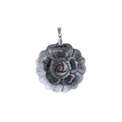Κολιέ με αλυσίδα 925 και μενταγιόν Mother of Pearl - S125931