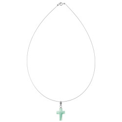 Μενταγιόν με Aqua και ασημένια στοιχεία 925 - M930410AQ