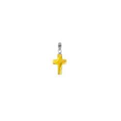 Μενταγιόν με Lemon Quartz και ασημένια στοιχεία 925 - M930410LQ