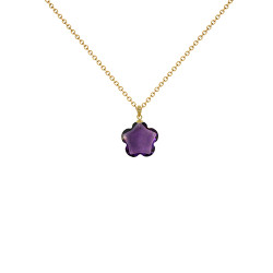 Μενταγιόν χρυσό Κ18 με Amethyst - G930310A