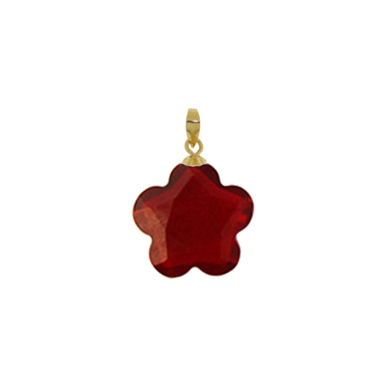 Μενταγιόν χρυσό Κ18 με Garnet - G930310G