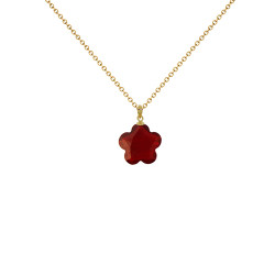Μενταγιόν χρυσό Κ18 με Garnet - G930310G