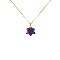 Μενταγιόν χρυσό Κ18 με Amethyst - G930210A