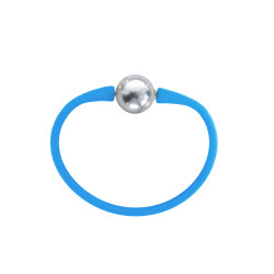 Βραχιόλι με Grey Shell Pearl 12mm Elastic Silicon - B122358G