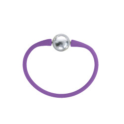 Βραχιόλι με Grey Shell Pearl 12mm Elastic Silicon - B122358G