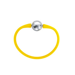 Βραχιόλι με Grey Shell Pearl 12mm Elastic Silicon - B122358G