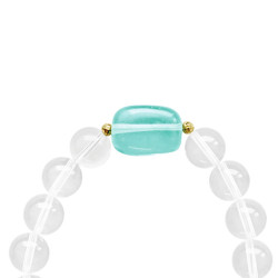 Βραχιόλι με Crystal, Iolite και Hematite - M123343K