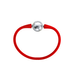 Βραχιόλι με Grey Shell Pearl 12mm Elastic Silicon - B122358G