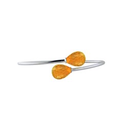 Βραχιόλι με Citrine 12 x 16mm σε ασήμι 925 - S123093C