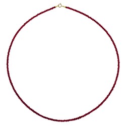 Κολιέ με  χρυσό κούμπωμα Κ14 και γρανάδα - M117183G