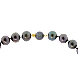 Κολιέ με μαργαριτάρια 11,0-12,0mm και χρυσά στοιχεία K18 - M118857B