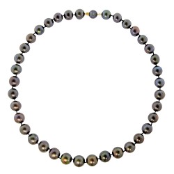 Κολιέ με μαργαριτάρια 11,0-12,0mm και χρυσά στοιχεία K18 - M118857B