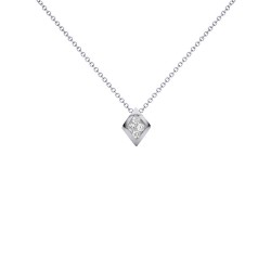 Μενταγιόν Κ18 λευκόχρυσο με διαμάντια - W123505