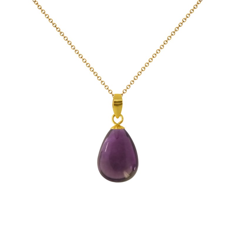 Μενταγιόν Κ18 χρυσό με Amethyst - M120171A