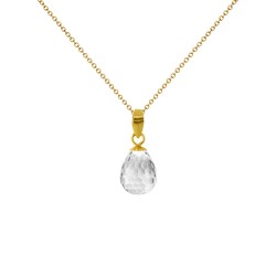 Μενταγιόν Κ18 χρυσό με Crystal - M120787CR