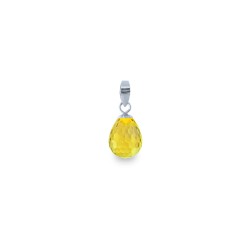 Μενταγιόν Κ18 χρυσό με Lemon Quartz - M120787LQ
