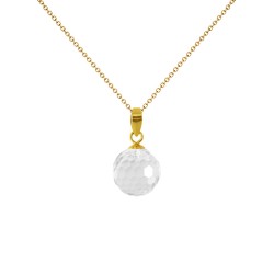 Μενταγιόν χρυσό Κ18 με Crystal - Μ318456