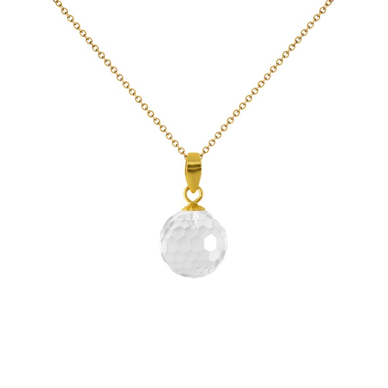 Μενταγιόν χρυσό Κ18 με Crystal - Μ318456