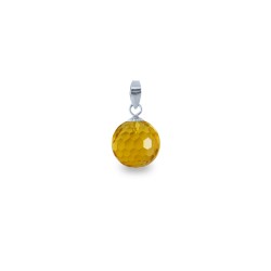 Μενταγιόν Κ18 χρυσό με Citrine - M318456C