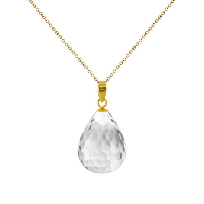 Μενταγιόν Κ18 χρυσό με Crystal - M318491CR