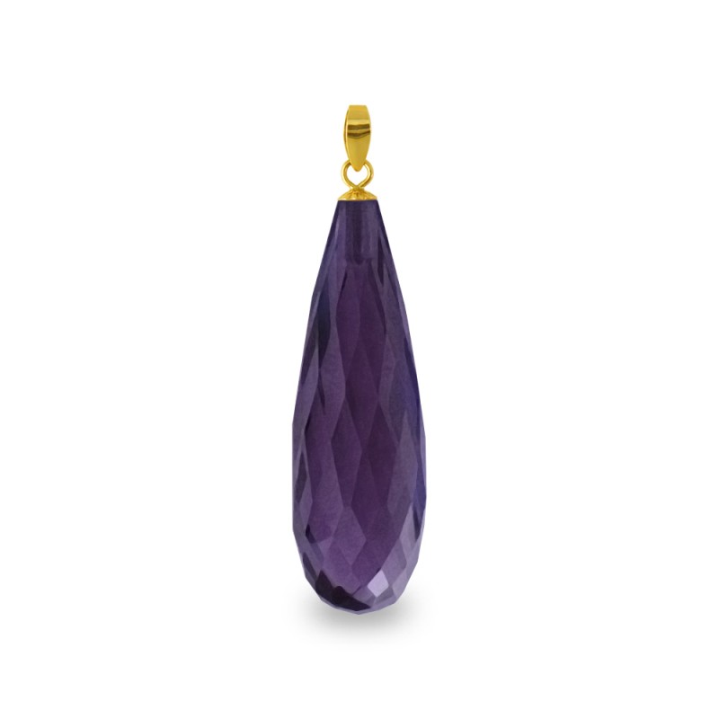 Μενταγιόν Κ18 χρυσό με Amethyst - M318504A