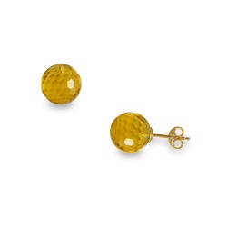 Σκουλαρίκια Κ14 χρυσά με Citrine - G318635C Σκουλαρίκια Κ14 χρυσά με Citrine - G318635C