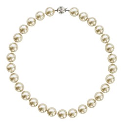 Κολιέ με Shell Pearl 12mm και ασημένιο κούμπωμα 925 - M118876S