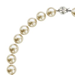 Κολιέ με Shell Pearl 12mm και ασημένιο κούμπωμα 925 - M118876S