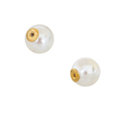 Σκουλαρίκια με λευκά μαργαριτάρια σε ασημένια 925 βάση - S124409