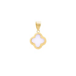 Μενταγιόν χρυσό Κ14 με Mother of Pearl - G125458