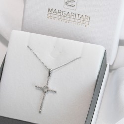 Χρυσός Κ18 σταυρός με διαμάντια - M315715