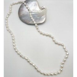 Κολιέ με λευκά μαργαριτάρια Fresh Water Pearl - M123469